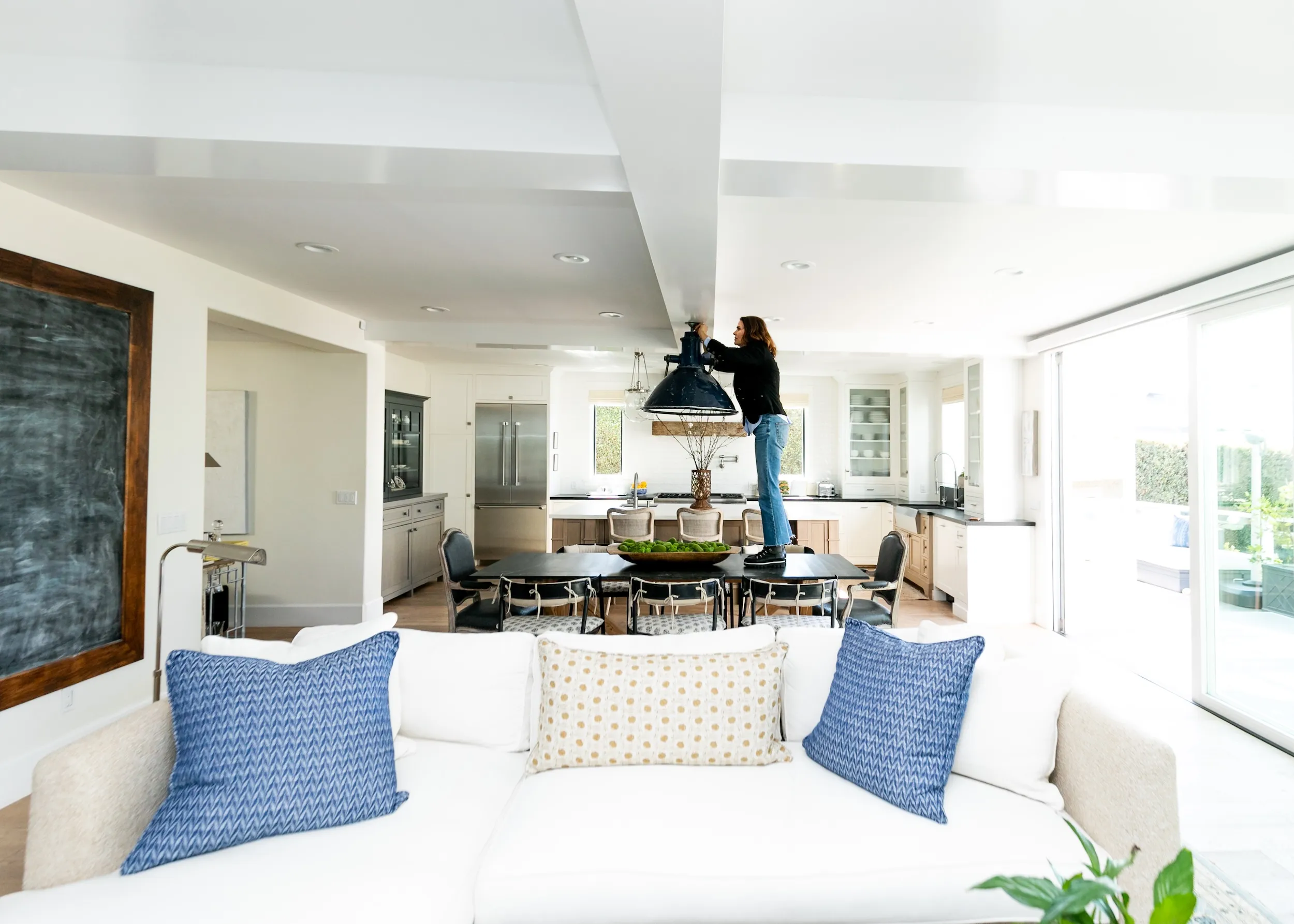 Suzanne working on home design